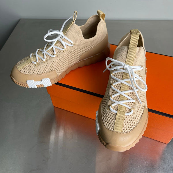 Sneaker HM da uomo 25 Lift in pelle di vitello beige a rete 703782