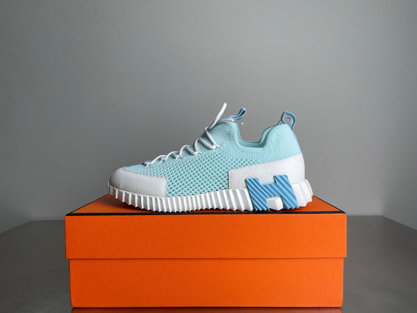 HM Men's 25 Lift Sneaker Pastel Blue Mesh Calfskin 703772