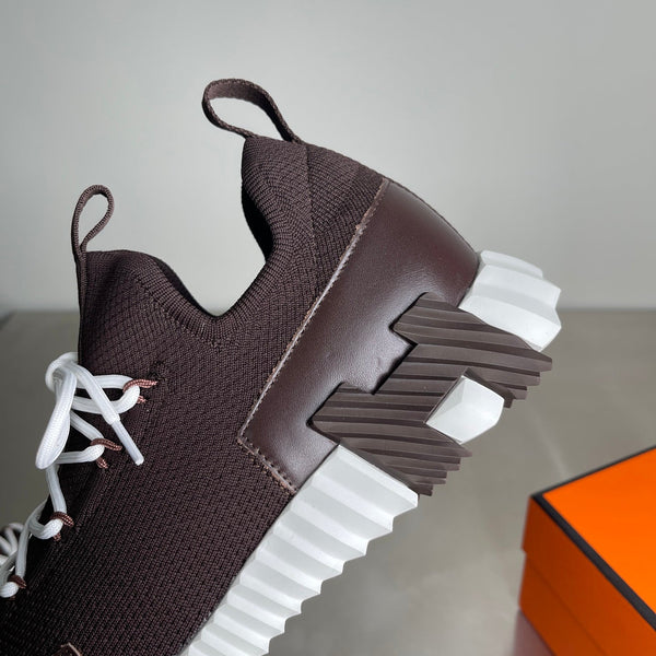 HM Men's 25 Lift Sneaker Dark Brown Mesh Calfskin 703774