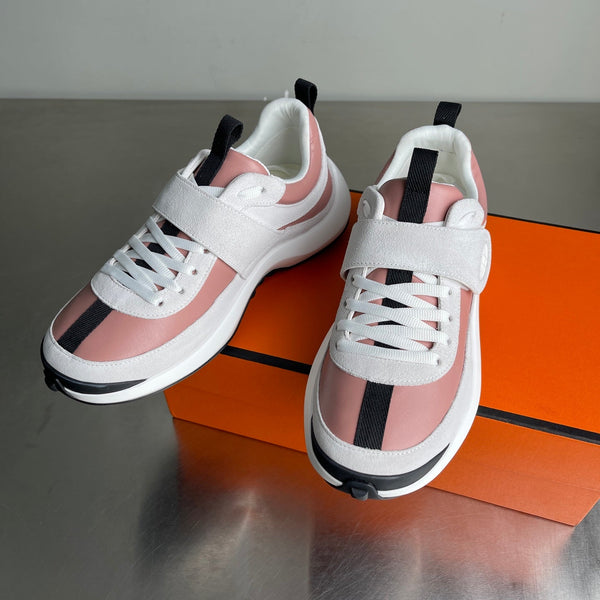HM Men's Loop Sneaker Rosa Bianco Pelle di vitello 741458