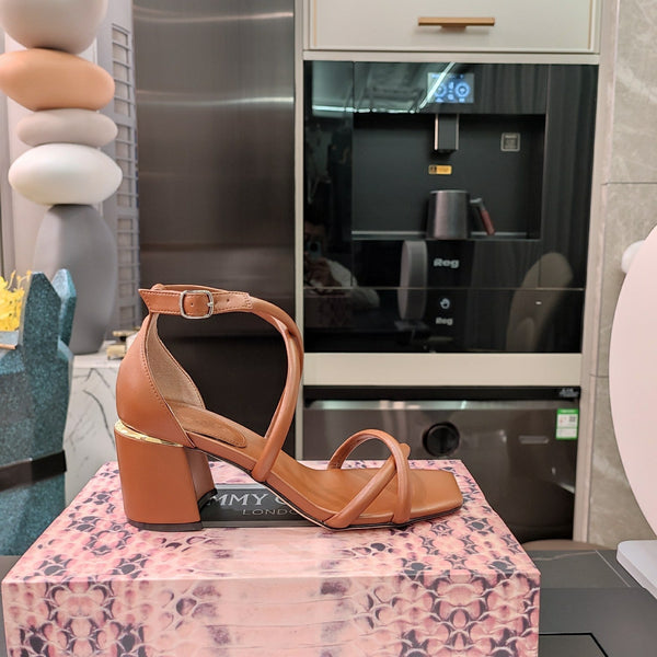 Jimmy 25 Sandal Heels Brown Cowhide 240088