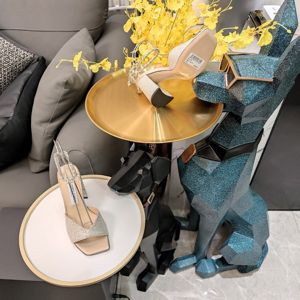 Jimmy 25 Saeda 85mm Sandals Beige Cream Sheepskin 240084