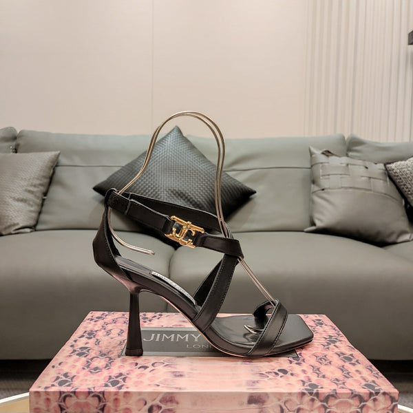 Jimmy 25 Jessica Sandal Black Nappa Leather 240093