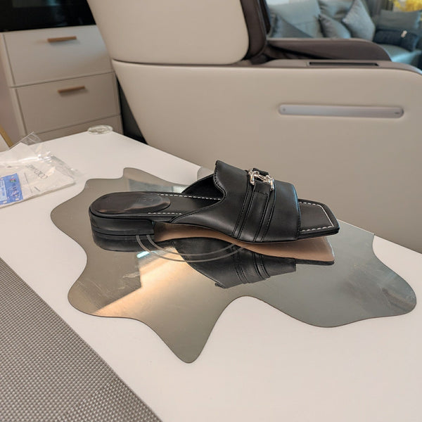 Jimmy 25 Slippers Black Nappa Leather 240101