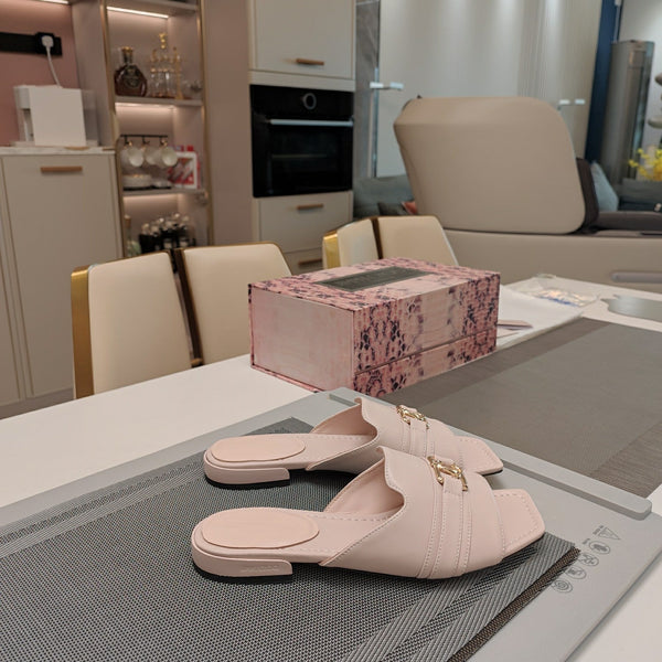 Jimmy 25 Slippers Nude Nappa Leather 240103