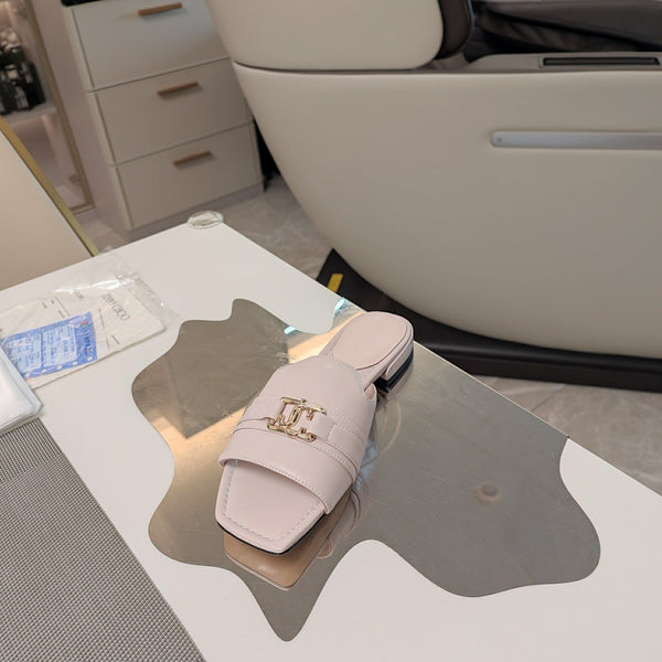 Jimmy 25 Slippers Nude Nappa Leather 240103