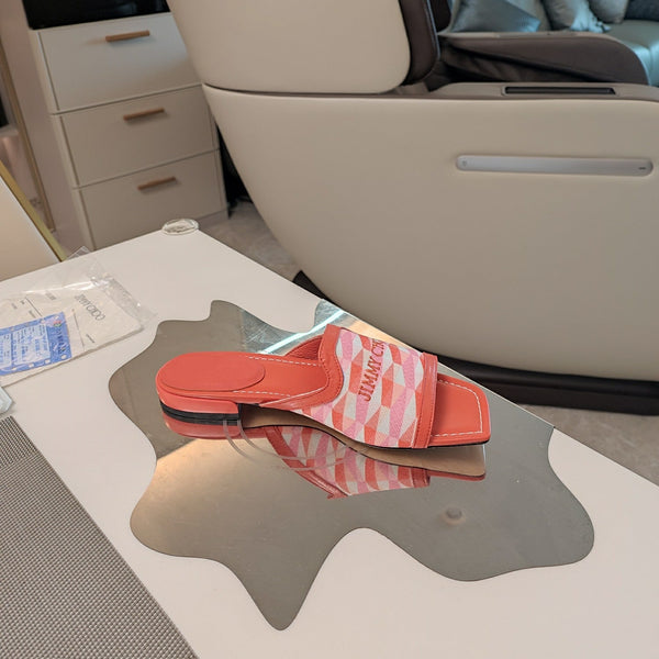 Jimmy 25 Nako Flat Paprika Nappa Leather 240104