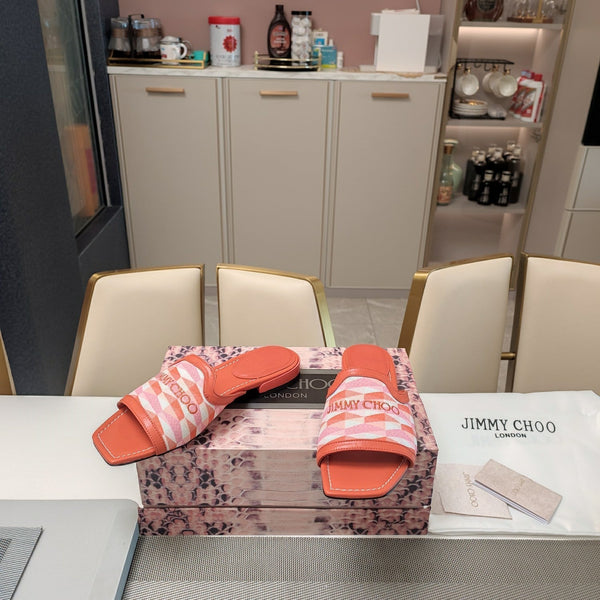 Jimmy 25 Nako Flat Paprika Nappa Leather 240104