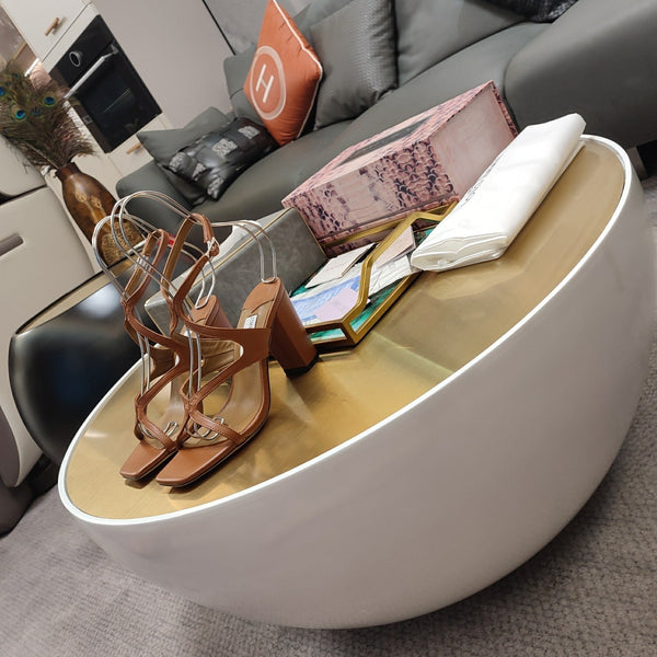 Jimmy 25 Azie Colorblock Sandal 11CM Brown Calfskin 240110