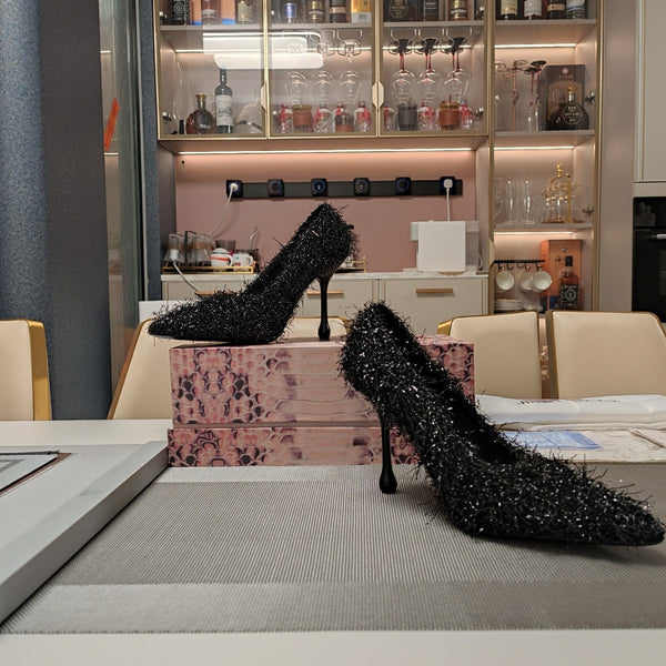 Jimmy 25 Ixia 100 Pump Black Tinsel 240022