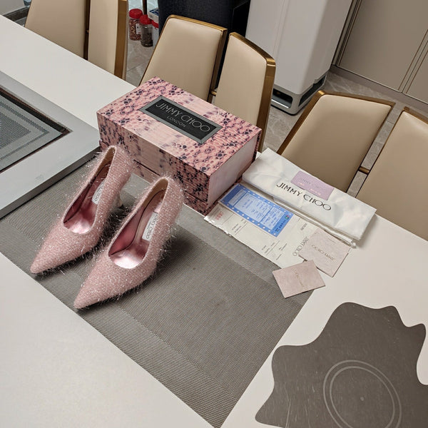 Jimmy 25 Ixia 100 Pump Baby Pink Tinsel 240023