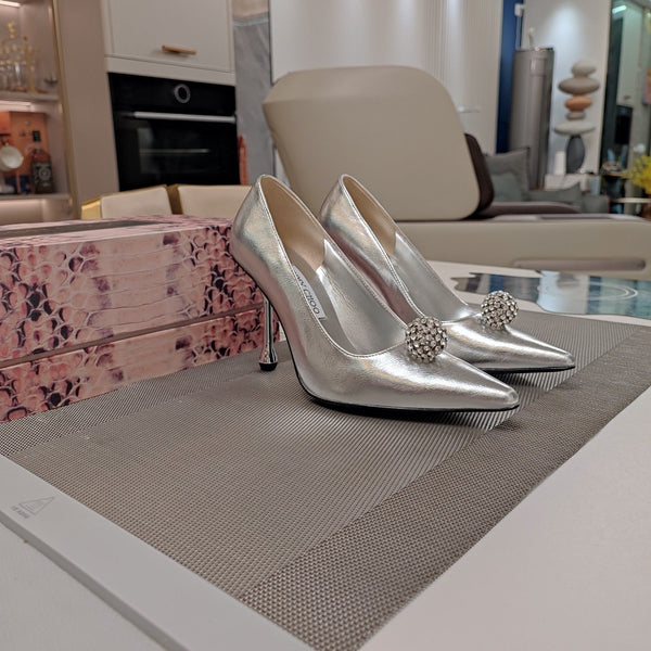 Jimmy 25 Orb Pump 100 Silver Cowhide 240045