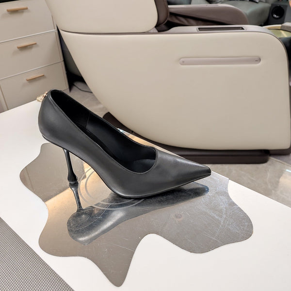 Jimmy 25 Love 100 Pump Nero Pelle di vacchetta 240036