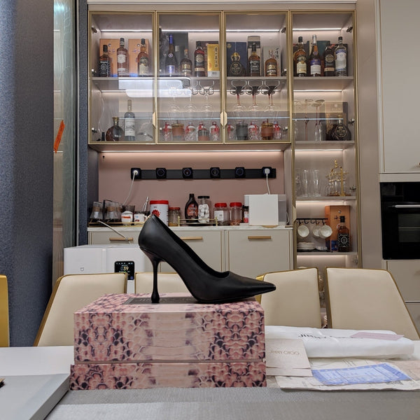 Jimmy 25 Love 100 Pump Nero Pelle di vacchetta 240036