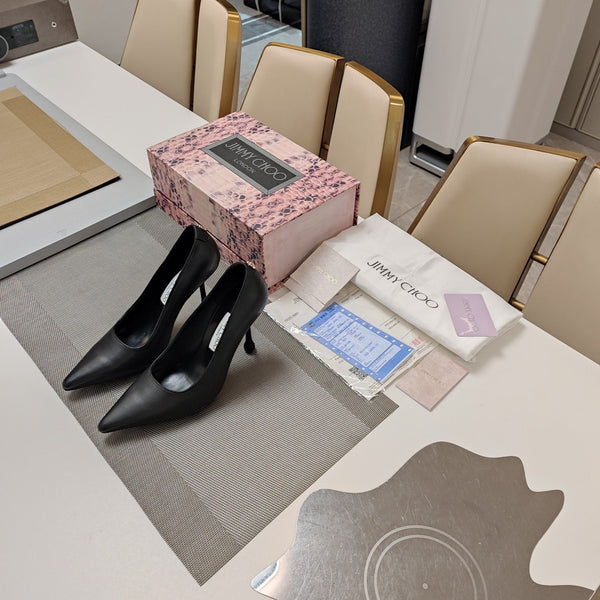 Jimmy 25 Love 100 Pump Nero Pelle di vacchetta 240036