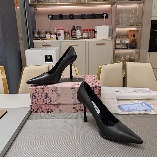 Jimmy 25 Love 100 Pump Nero Pelle di vacchetta 240036