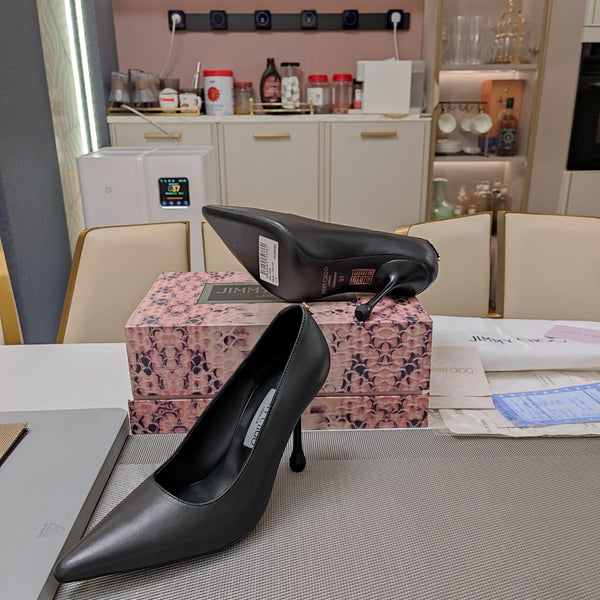 Jimmy 25 Love 100 Pump Nero Pelle di vacchetta 240036