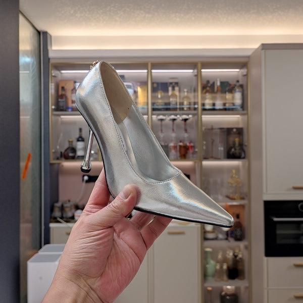 Jimmy 25 Love 100 Pump Silver Cowhide 240038