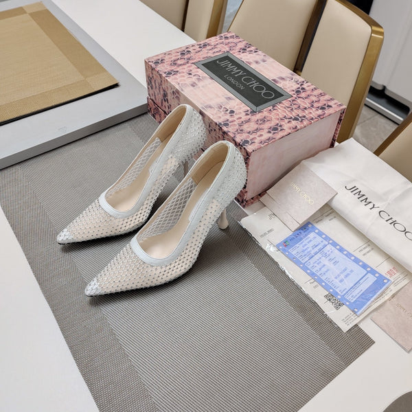Jimmy 25 Love 100 Pump White Mesh 240042