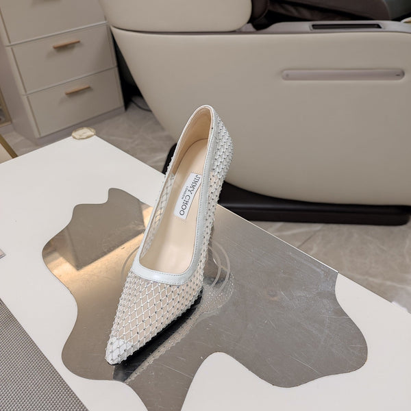 Jimmy 25 Love 100 Pump White Mesh 240042