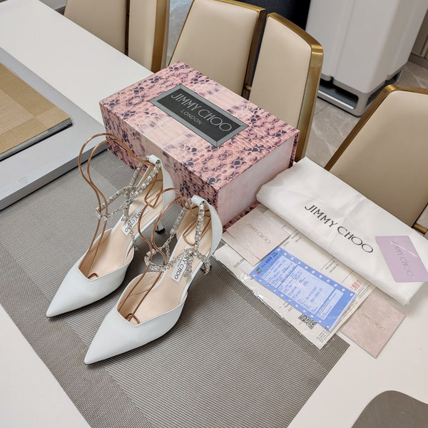 Jimmy 25 Stevie 80 Pumps White Patent Leather 240029