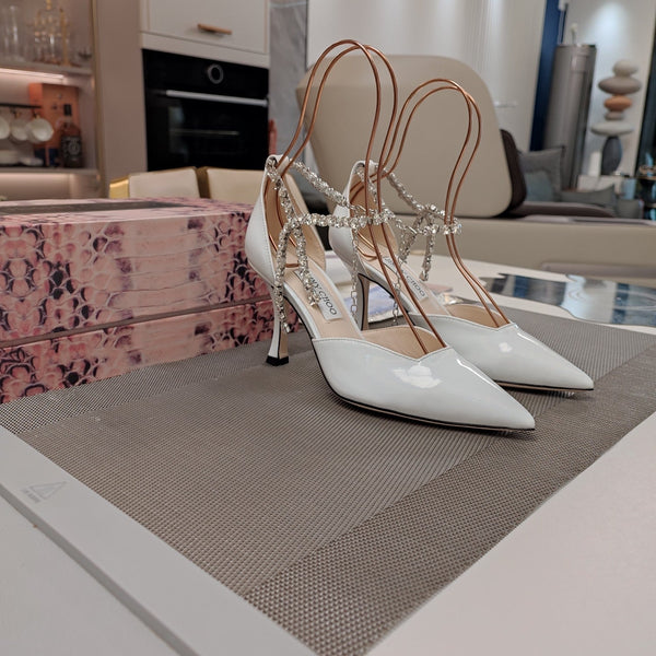 Jimmy 25 Stevie 80 Pumps White Patent Leather 240029