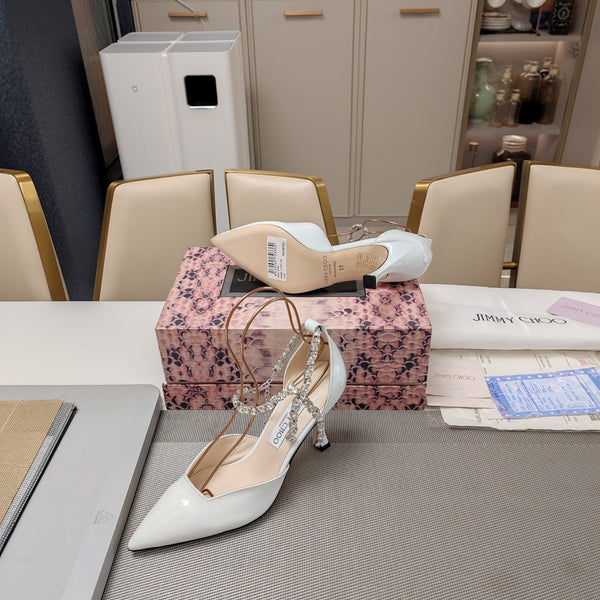 Jimmy 25 Stevie 80 Pumps White Patent Leather 240029