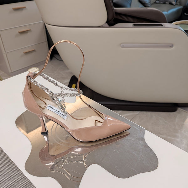 Jimmy 25 Stevie 80 Pumps Nude Pink Patent Leather 240030