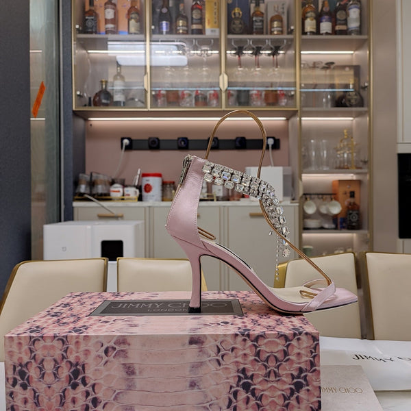 Jimmy 25 Verity Sandal 70 Lemonade Pink Silk 240035