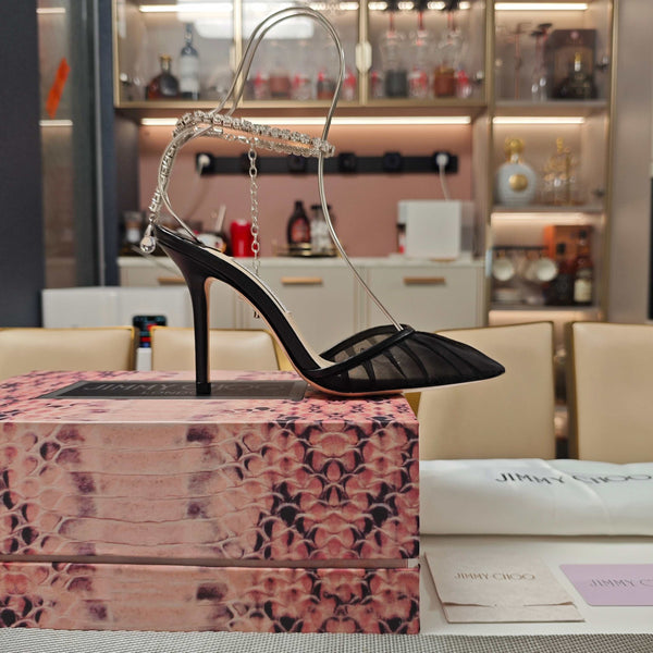 Jimmy 25 Seada 100 Pump Black Cowhide 240046