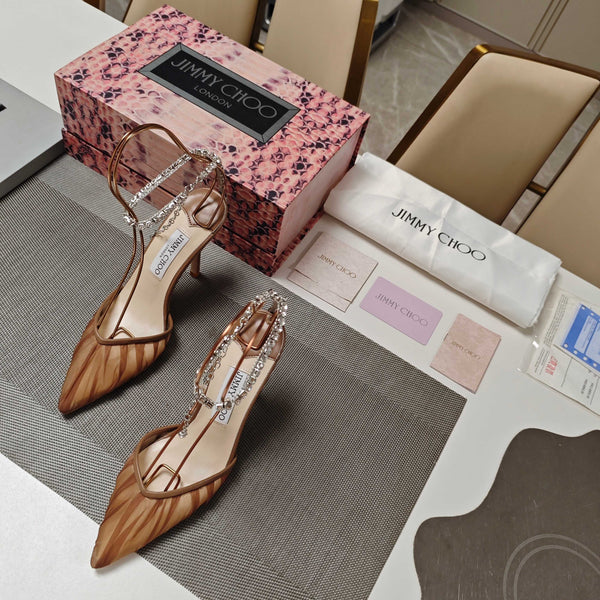 Jimmy 25 Seada 100 Pump Tan Brown Cowhide 240050