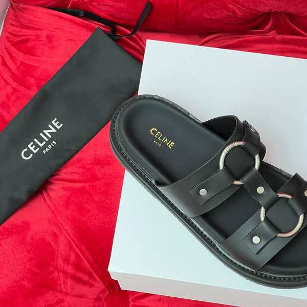 Sandalo piatto bianco nero tela