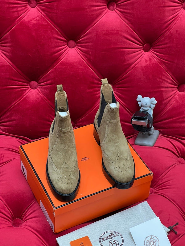 HM Findlay Ankle Boot Beige Light Brown Suede 969358