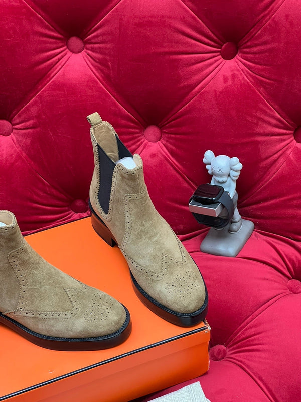 HM Findlay Ankle Boot Beige Light Brown Suede 969358