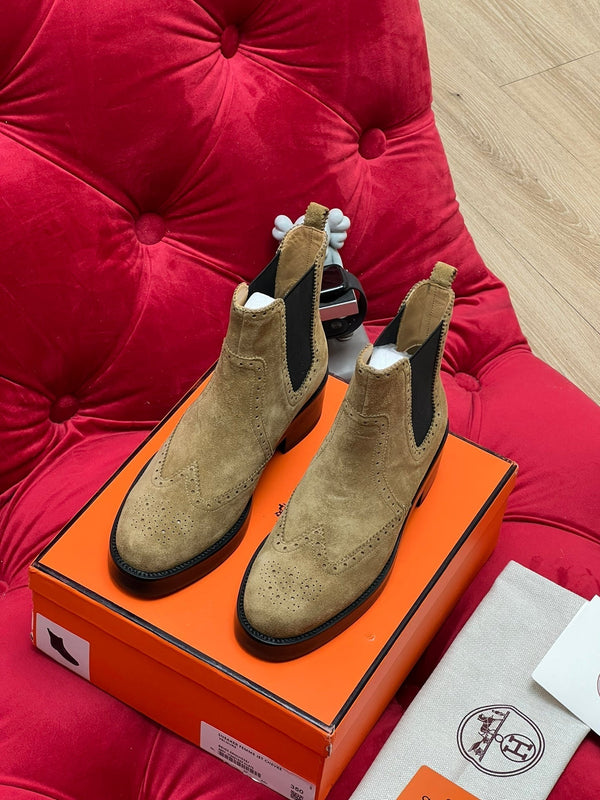 HM Findlay Ankle Boot Beige Light Brown Suede 969358