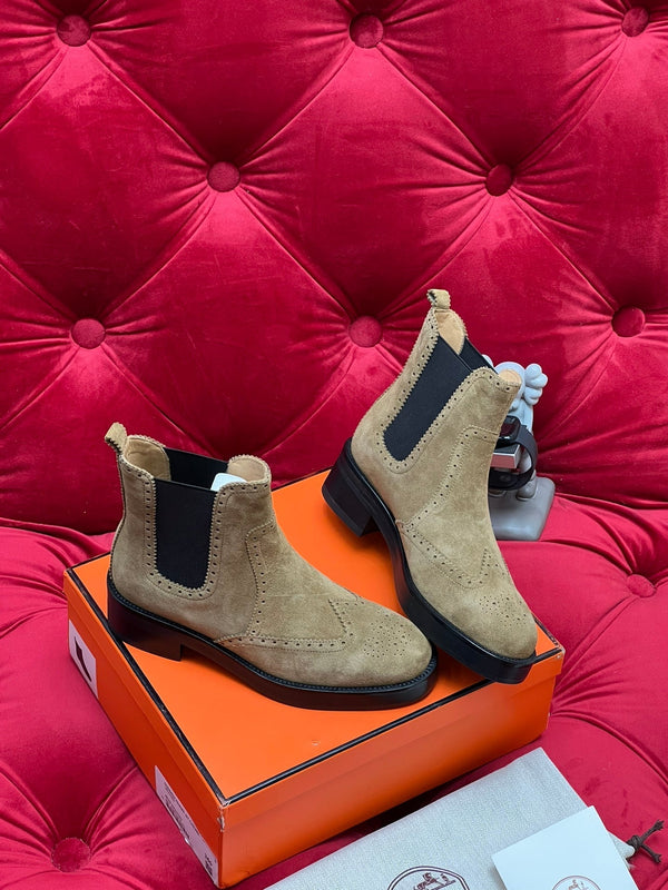 HM Findlay Ankle Boot Beige Light Brown Suede 969358