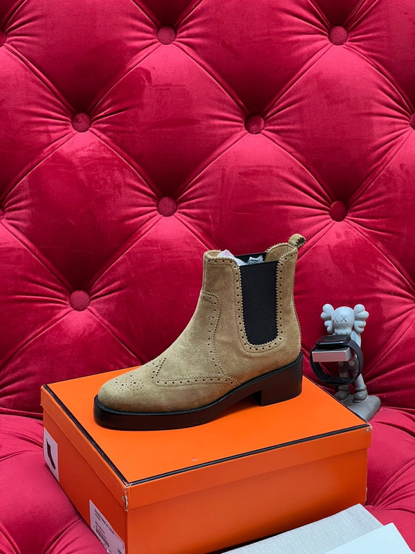 HM Findlay Ankle Boot Beige Light Brown Suede 969358