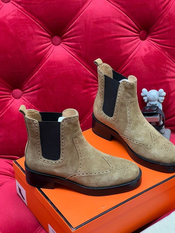 HM Findlay Ankle Boot Beige Light Brown Suede 969358