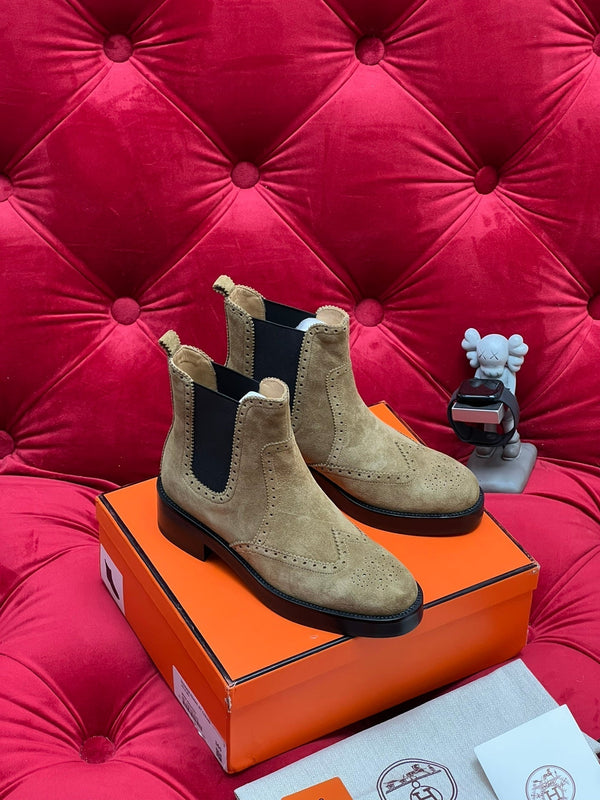 HM Findlay Ankle Boot Beige Light Brown Suede 969358