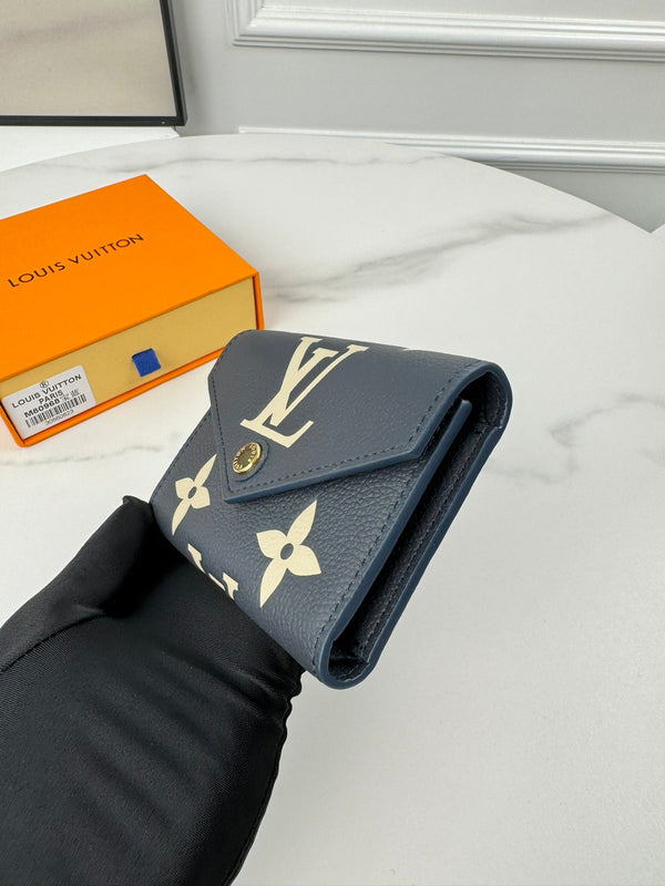 LV Victorine Wallet Black Beige Monogram Empreinte Leather 221543