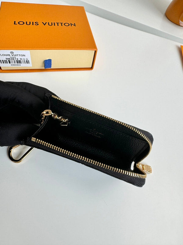 LV Noa Key Holder Black Monogram Calfskin 221549
