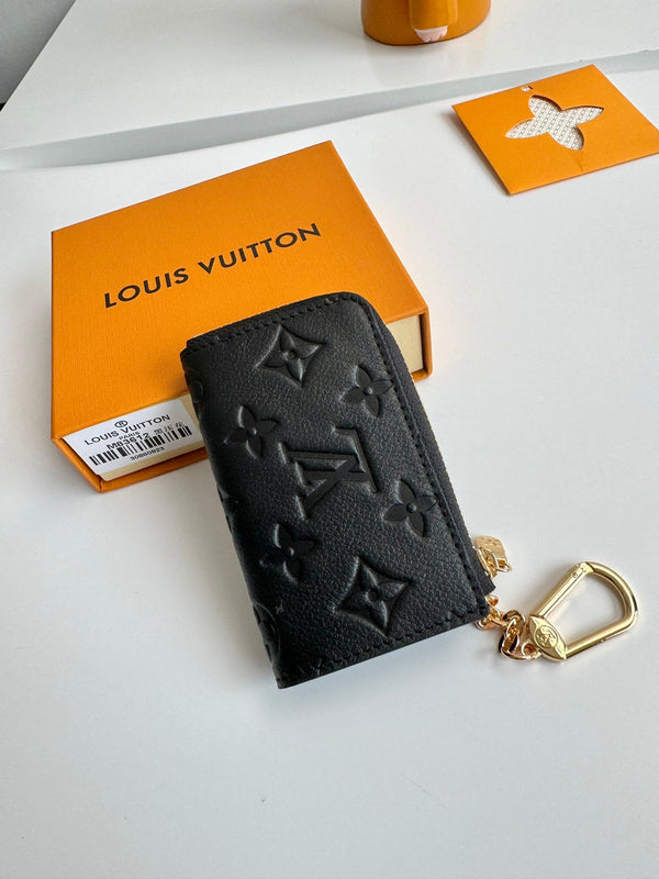 LV Noa Key Holder Black Monogram Calfskin 221549