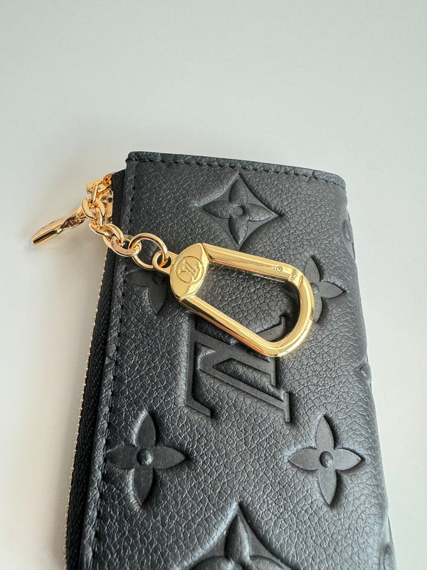 LV Noa Key Holder Black Monogram Calfskin 221549