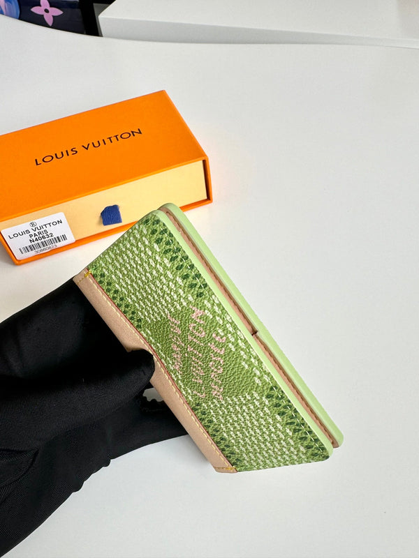 LV x Tyler Pocket Organizer Green Damier Golf Canvas 221435