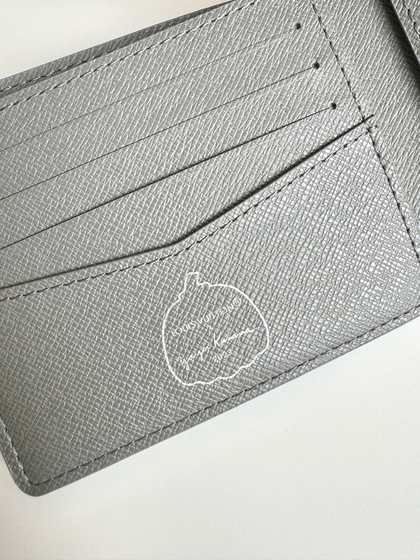 LV x YK Pumpkins Slender Wallet Monogram Eclipse Canvas 221437