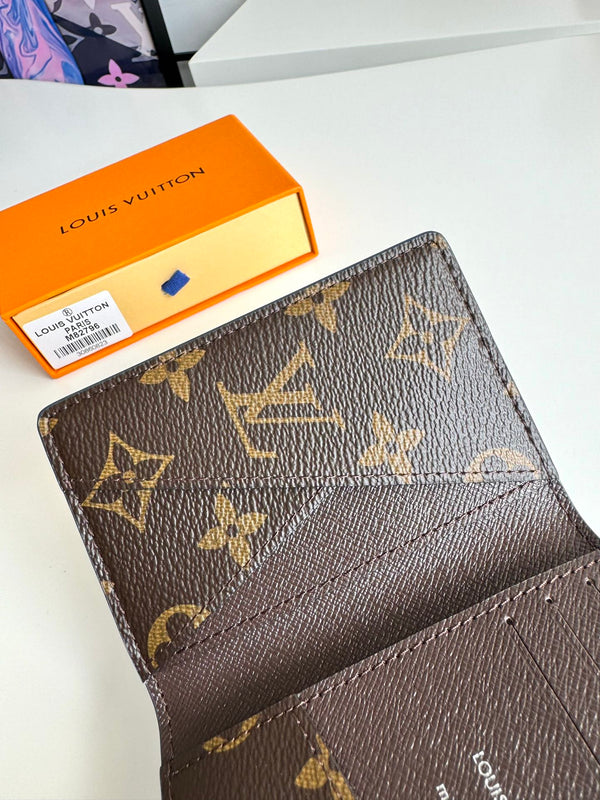 Portafoglio tascabile LV M82796 Blu Marrone Tela Monogram 221261