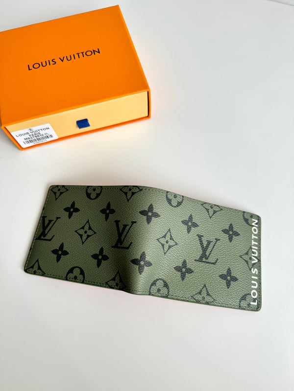 LV M82798 Multiple Wallet Green Red Monogram Canvas 221262