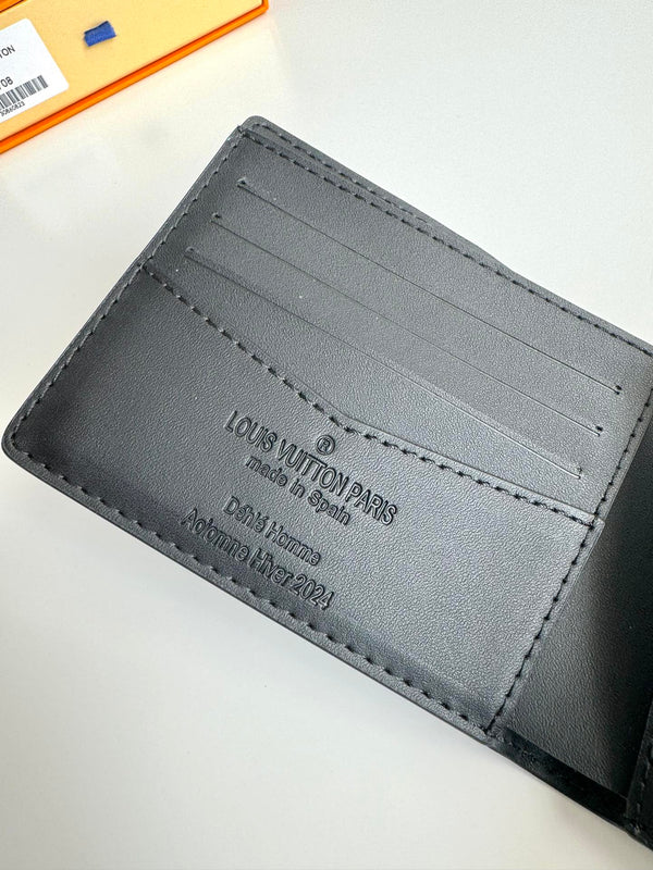 Portafoglio sottile LV Autres Cuirs in pelle monogramma sbiadita 221268