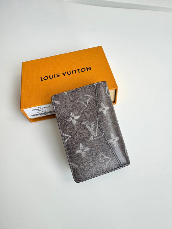 LV Autres Cuirs Pocket Organizer Brown Faded Monogram Leather 221269