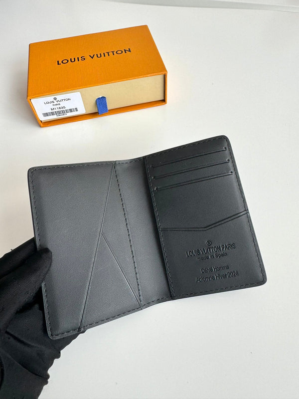 LV Autres Cuirs Pocket Organizer Brown Faded Monogram Leather 221269